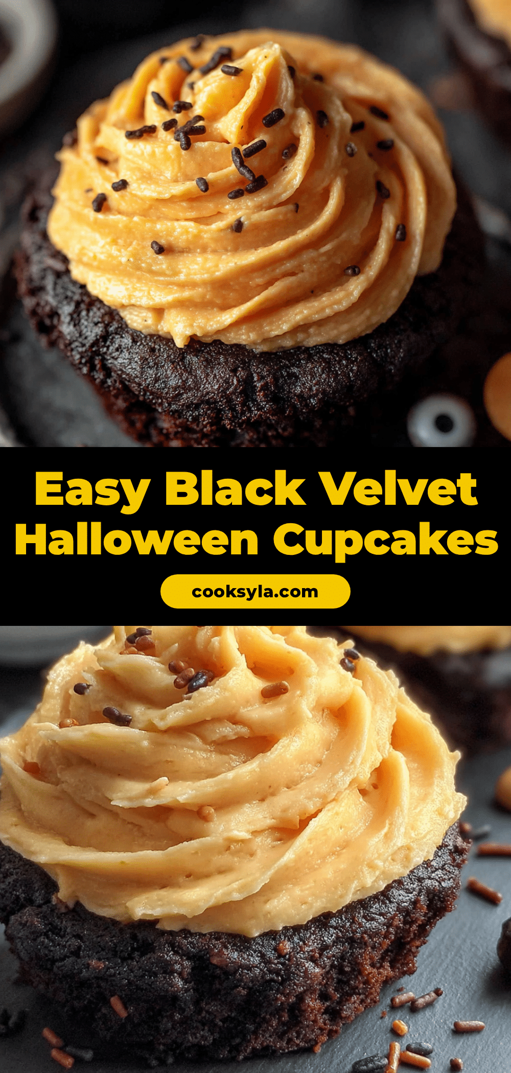 black velvet halloween cupcakes recipe