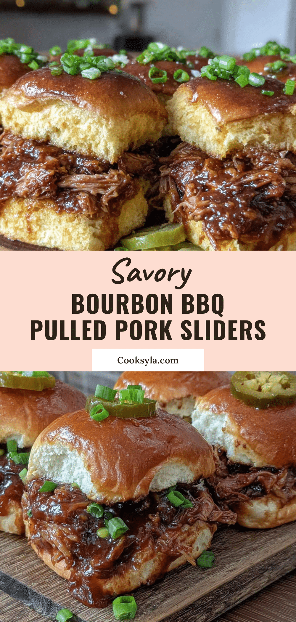Bourbon Peach BBQ Pulled Pork Sliders recipe
