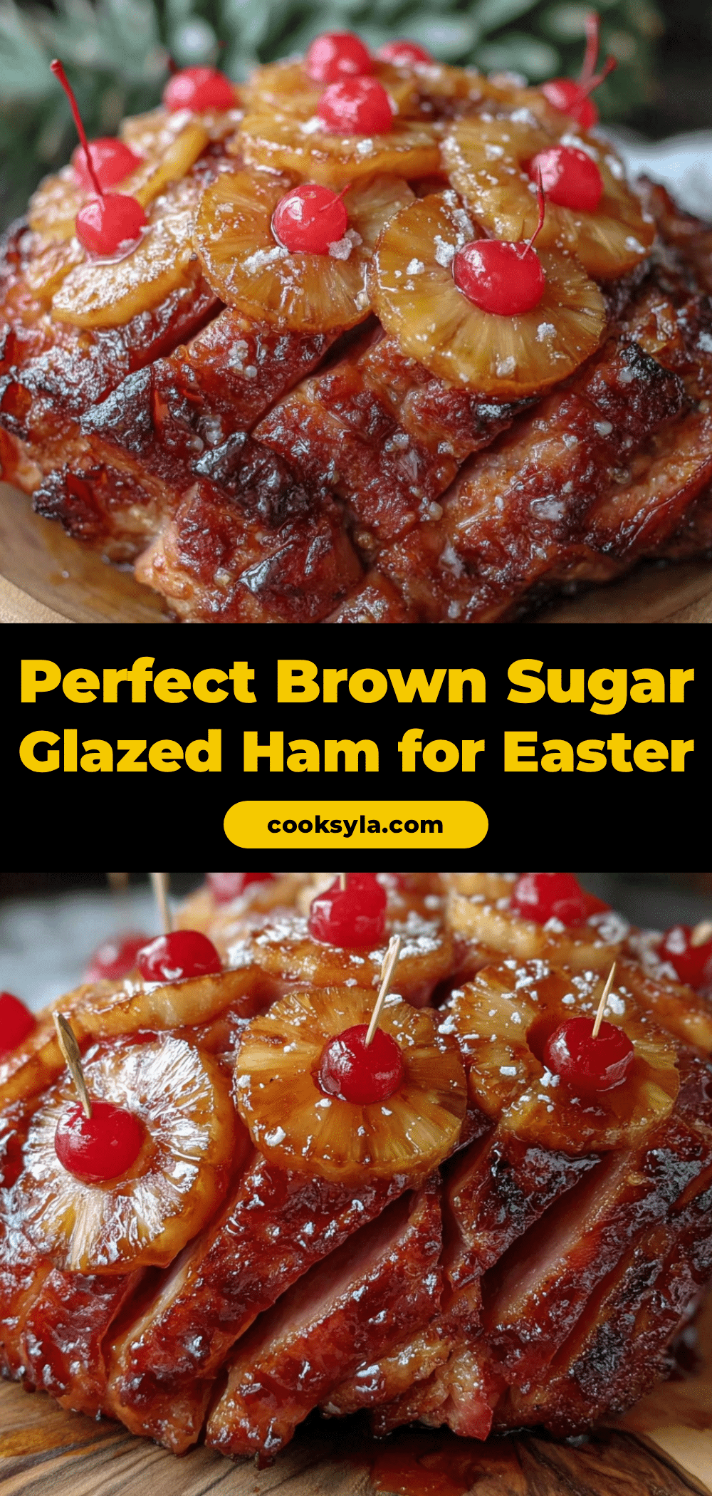brown sugar glazed ham for Easter dinner recipe
