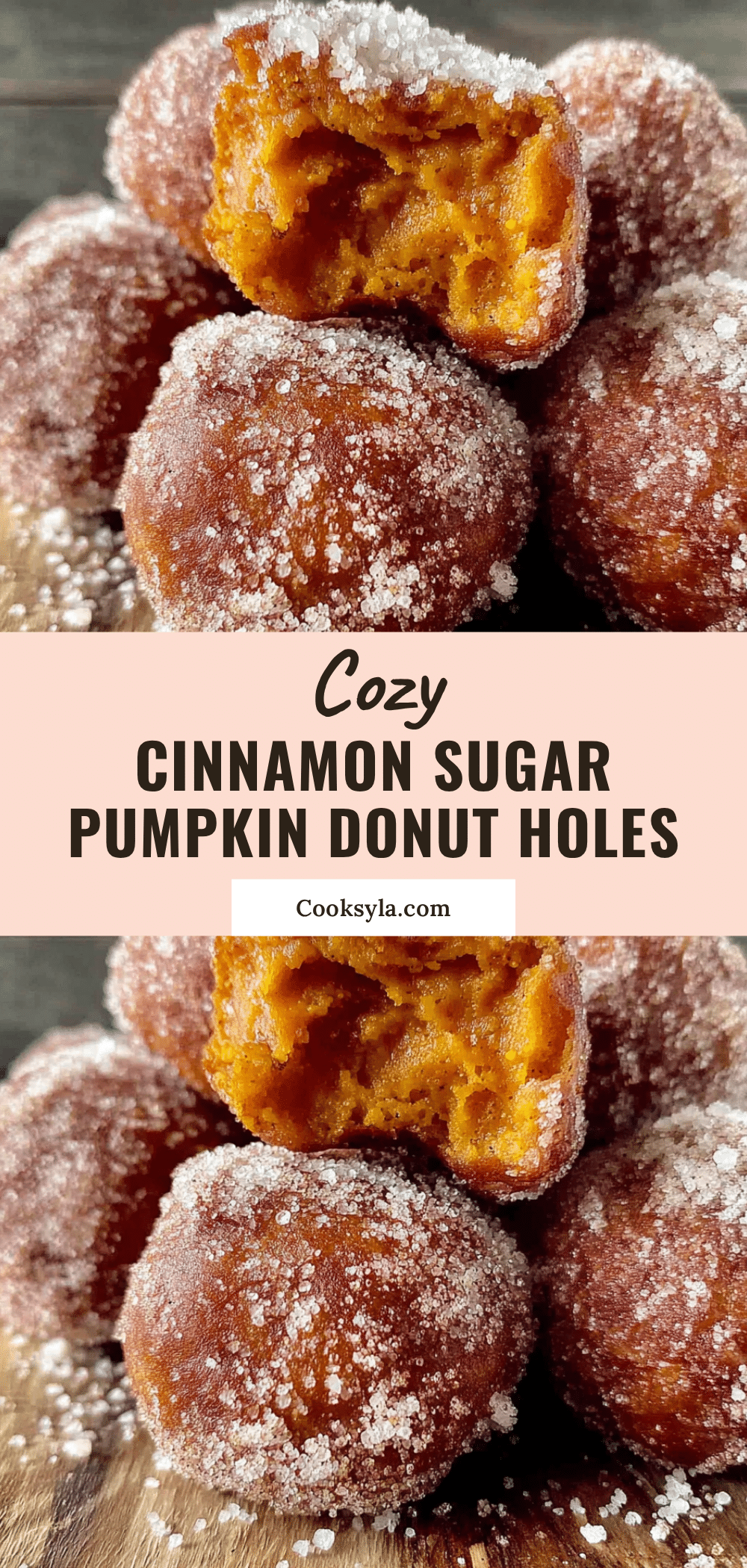 cozy cinnamon sugar pumpkin donut holes recipe