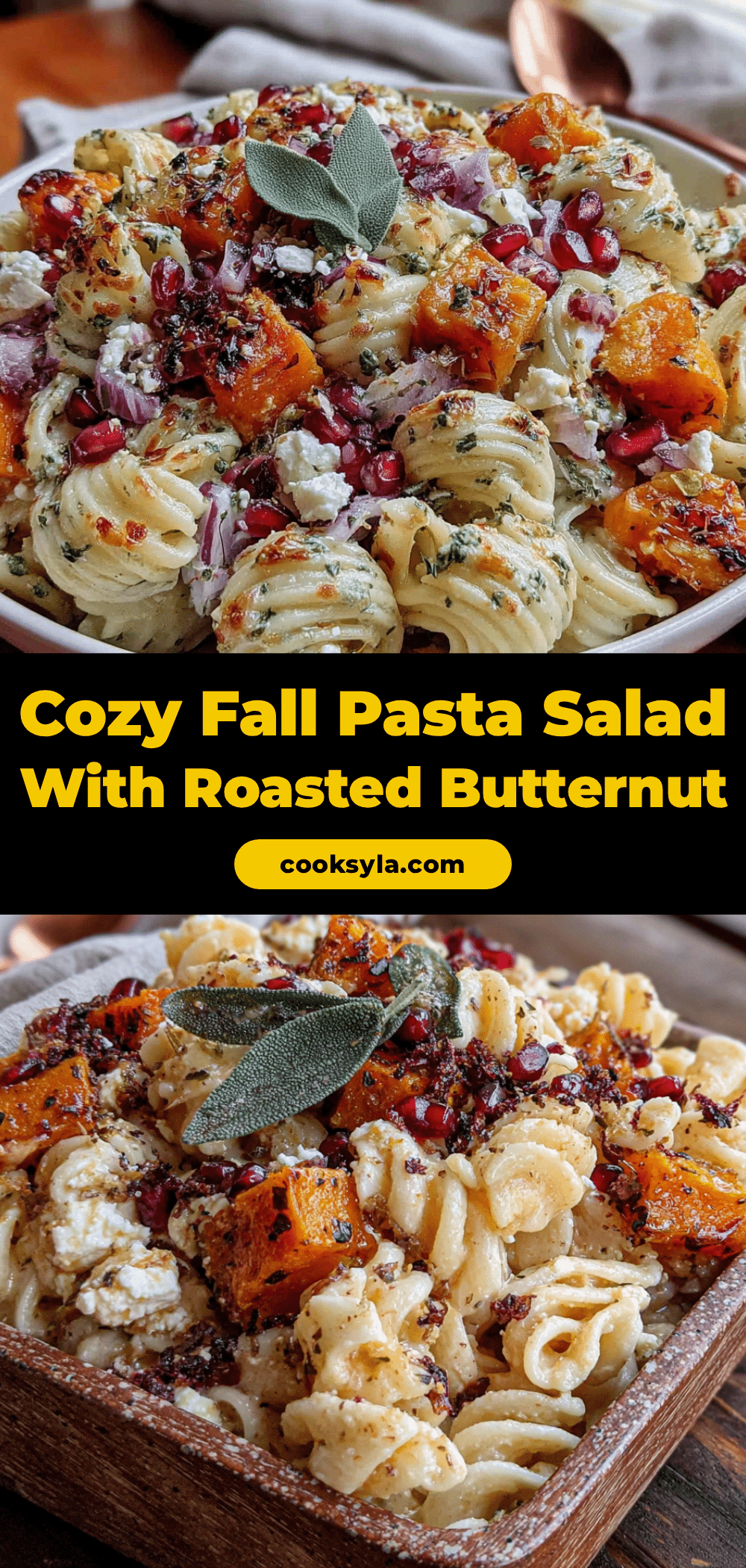 cozy fall pasta salad recipe
