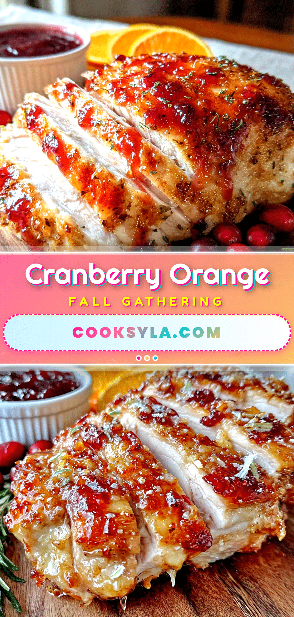 cranberry orange glazed turkey breast recipe