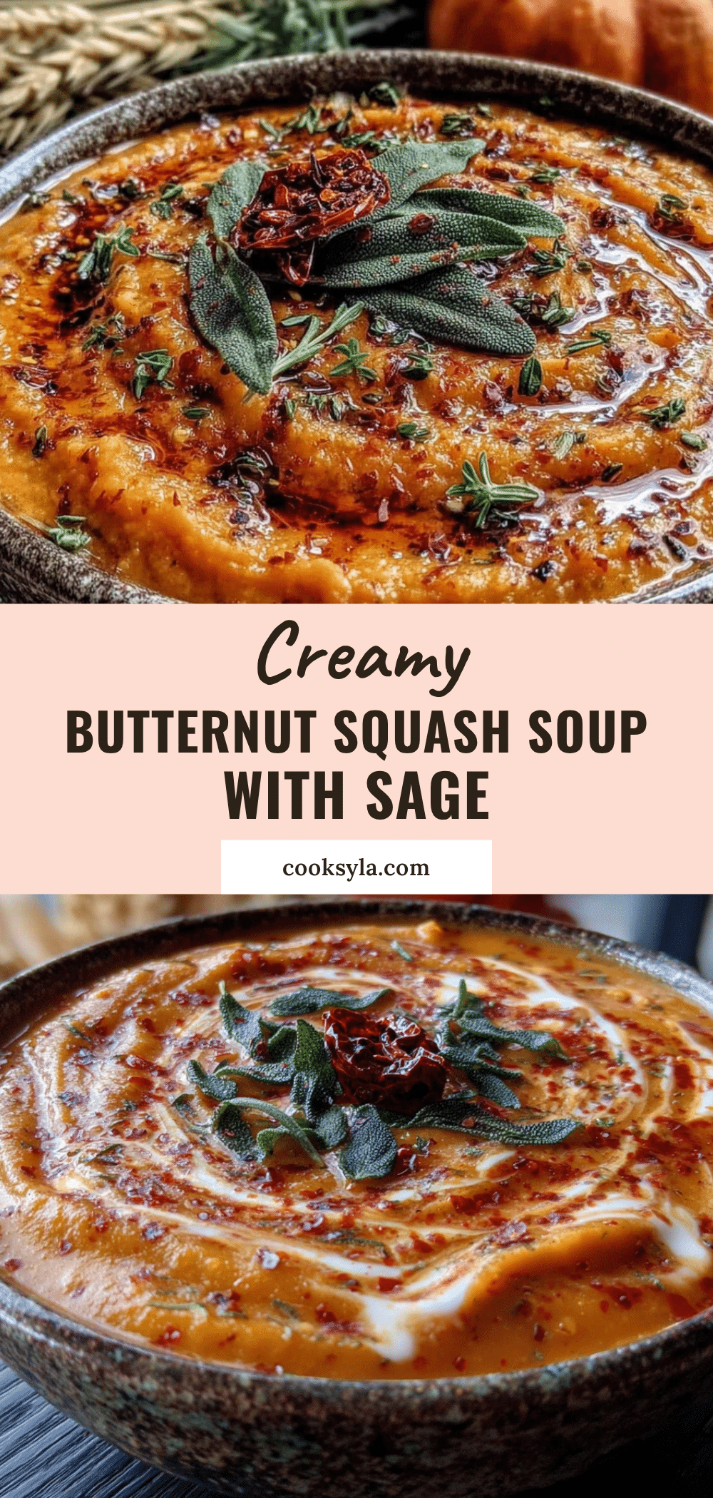creamy butternut squash soup recipe