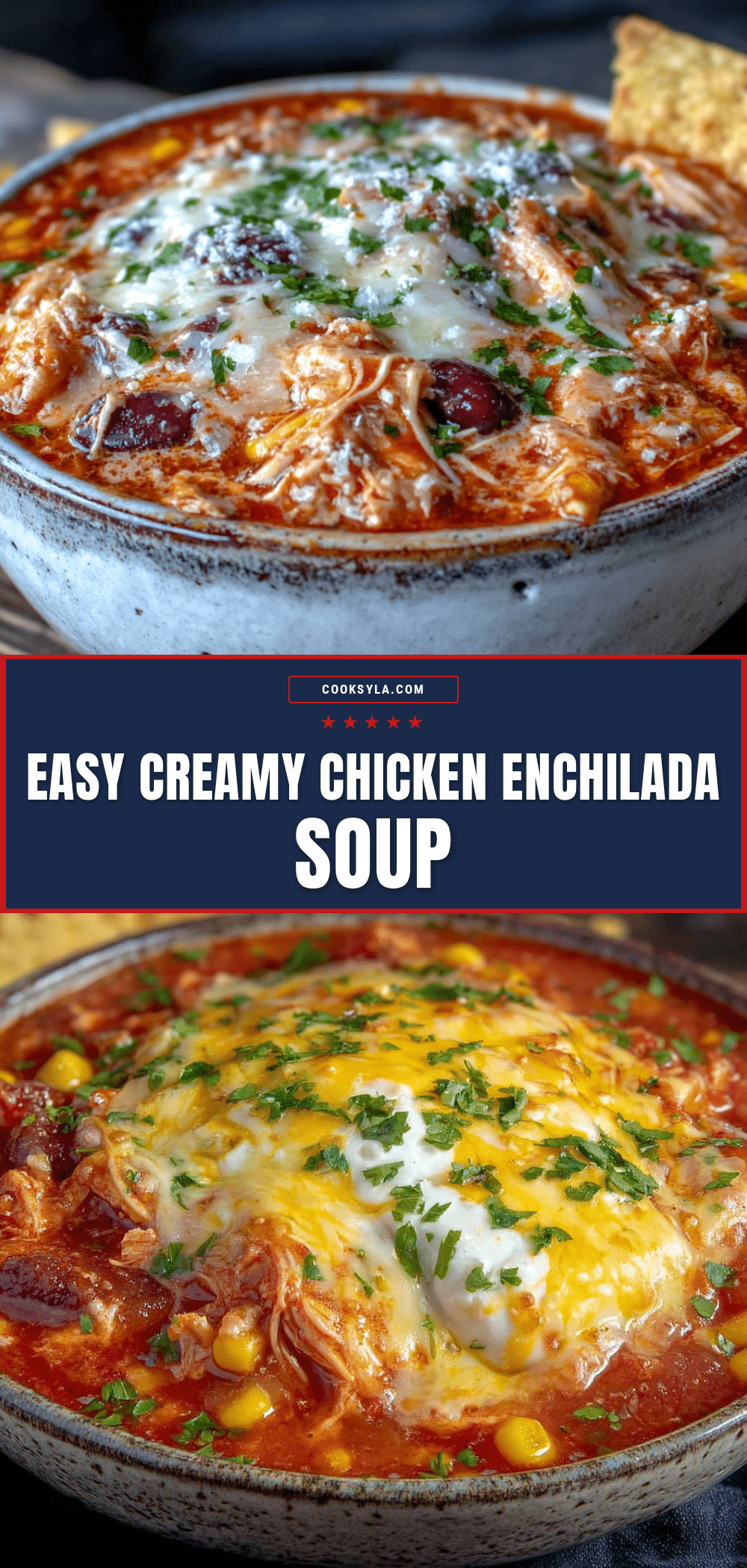 creamy chicken enchilada soup recipe