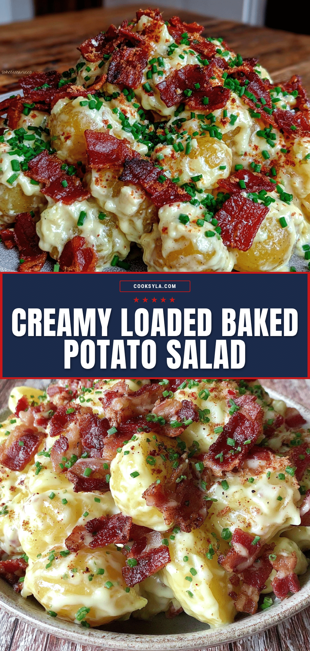 creamy loaded baked potato salad recipe
