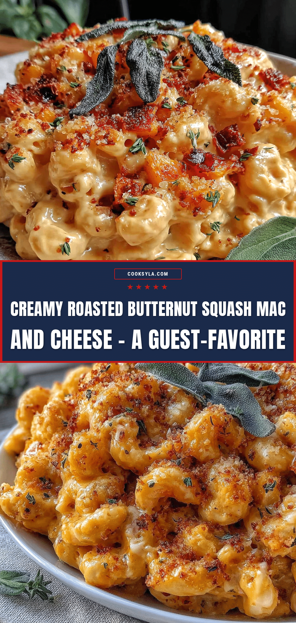 creamy roasted butternut squash mac and cheese recipe