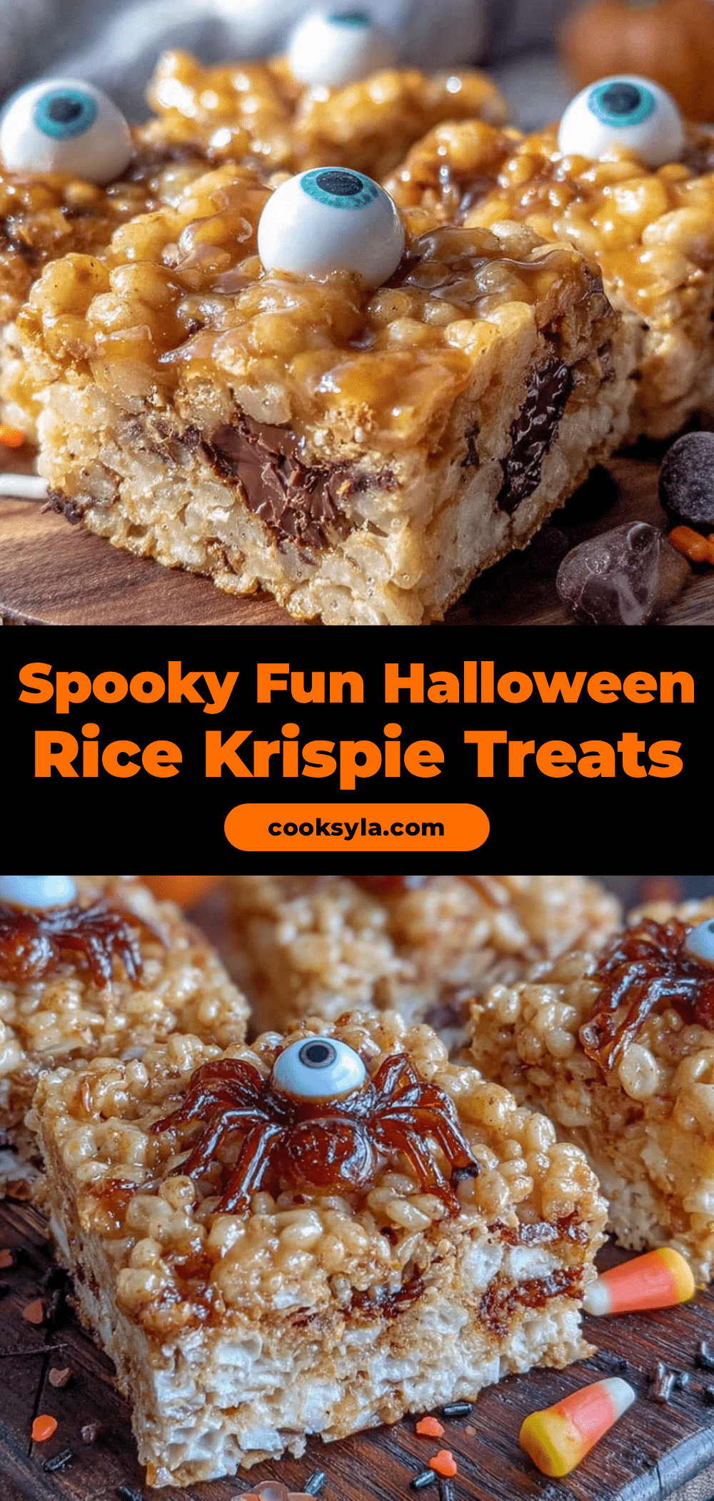 creepy halloween rice krispie treats recipe