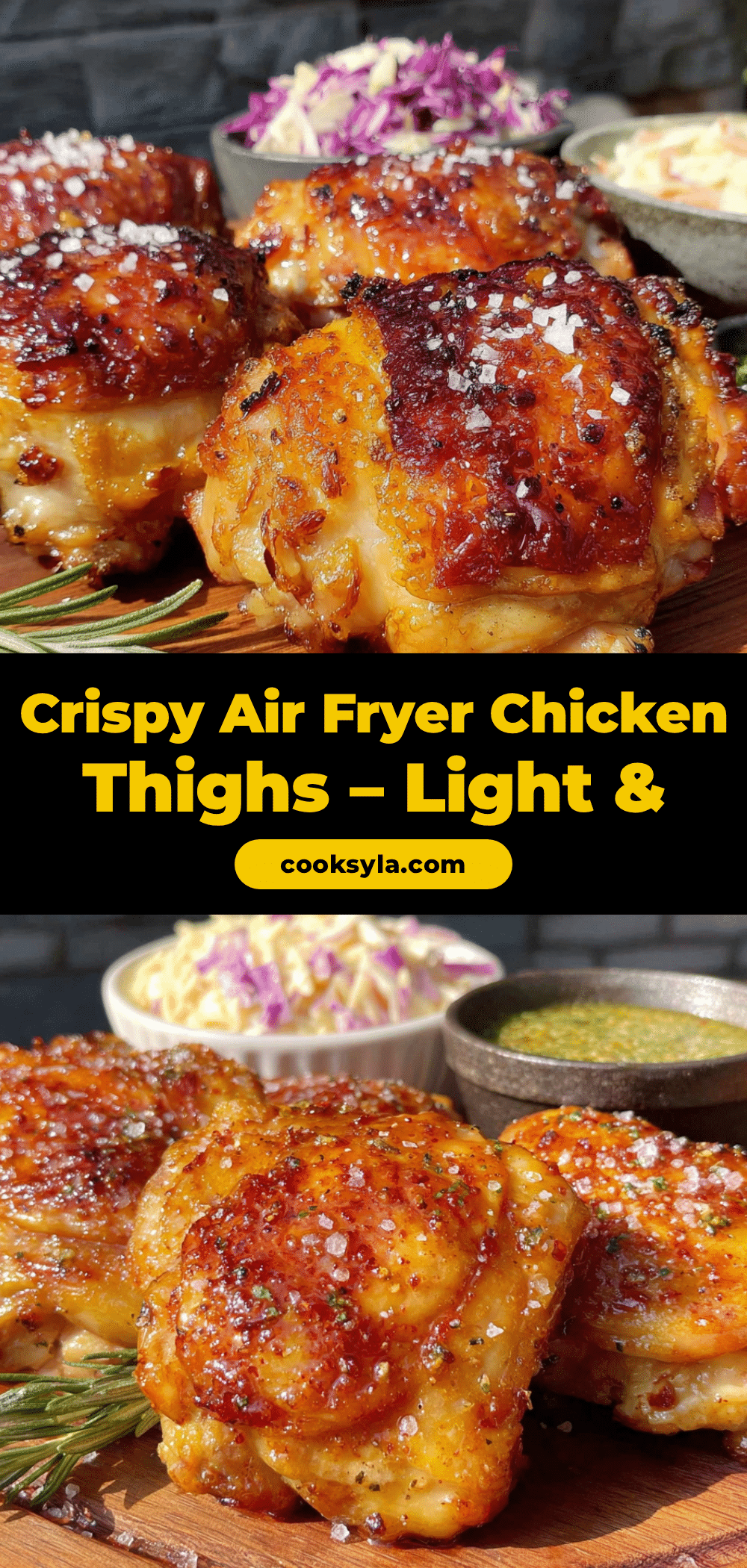crispy air fryer chicken thighs recipe
