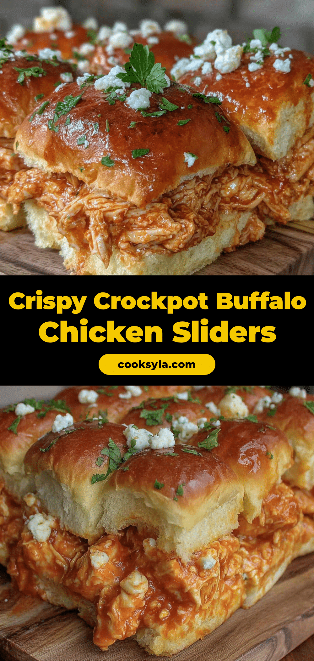 crispy crockpot buffalo chicken sliders recipe