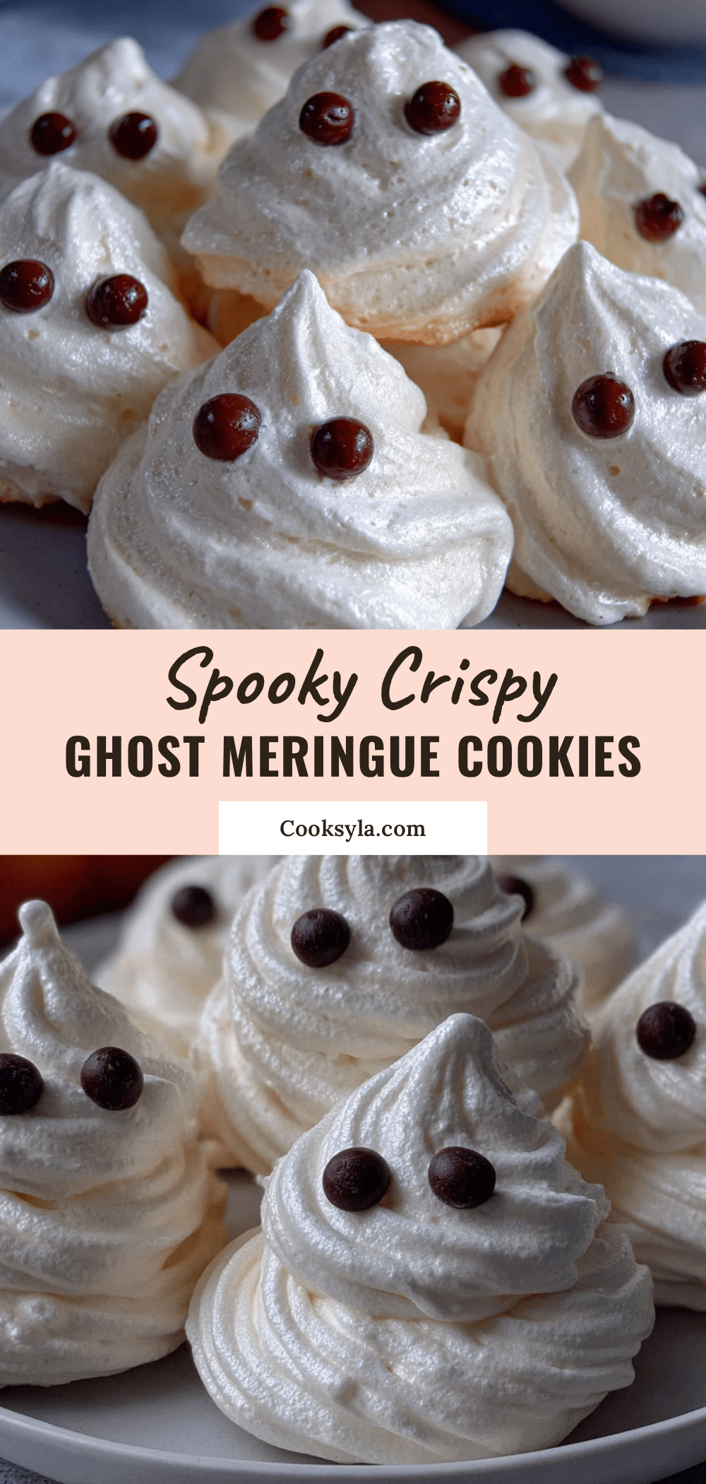crispy ghost meringue cookies recipe