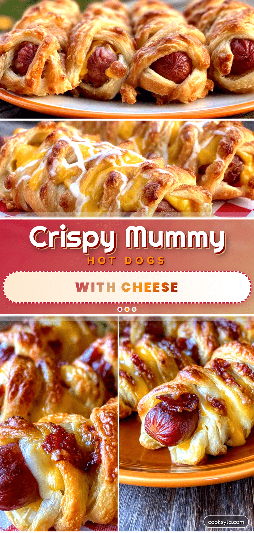 crispy mummy hot dogs with cheese wrap recipe