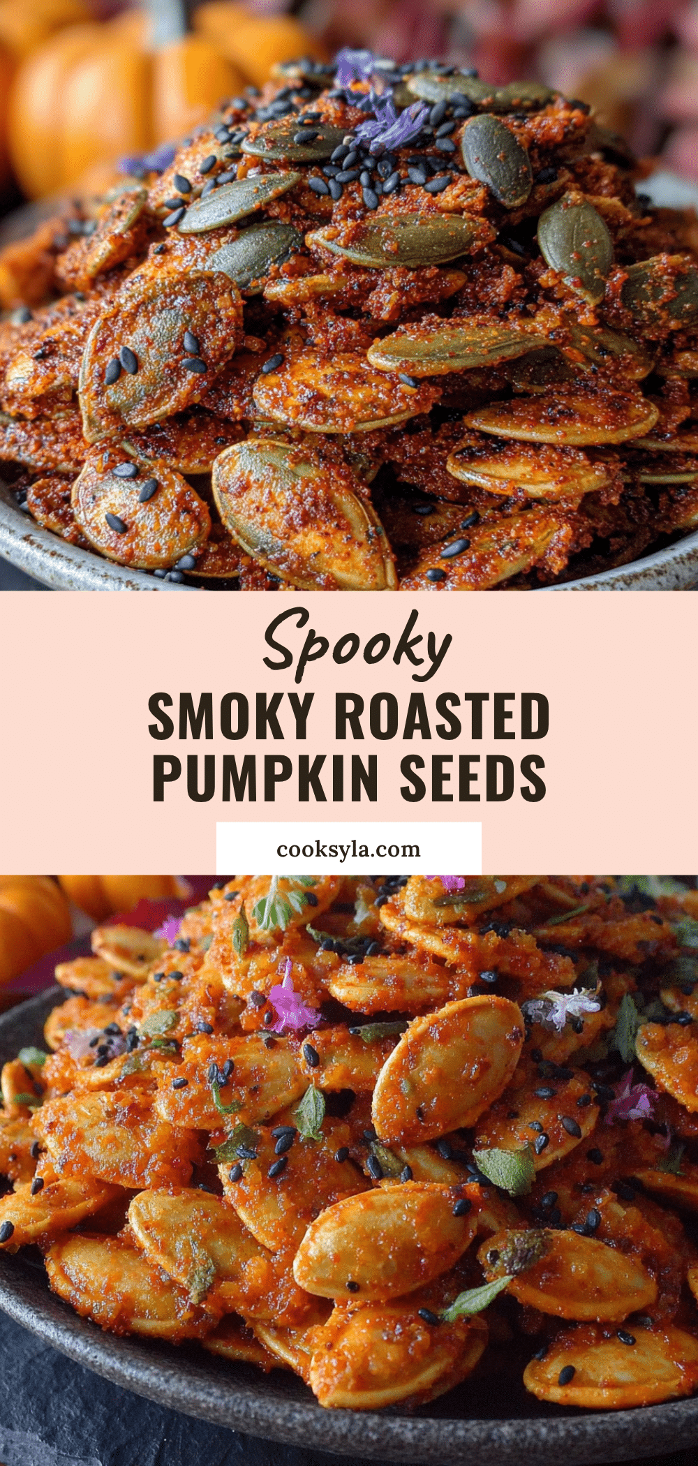 crispy spooky roasted pumpkin seeds with smoked paprika recipe