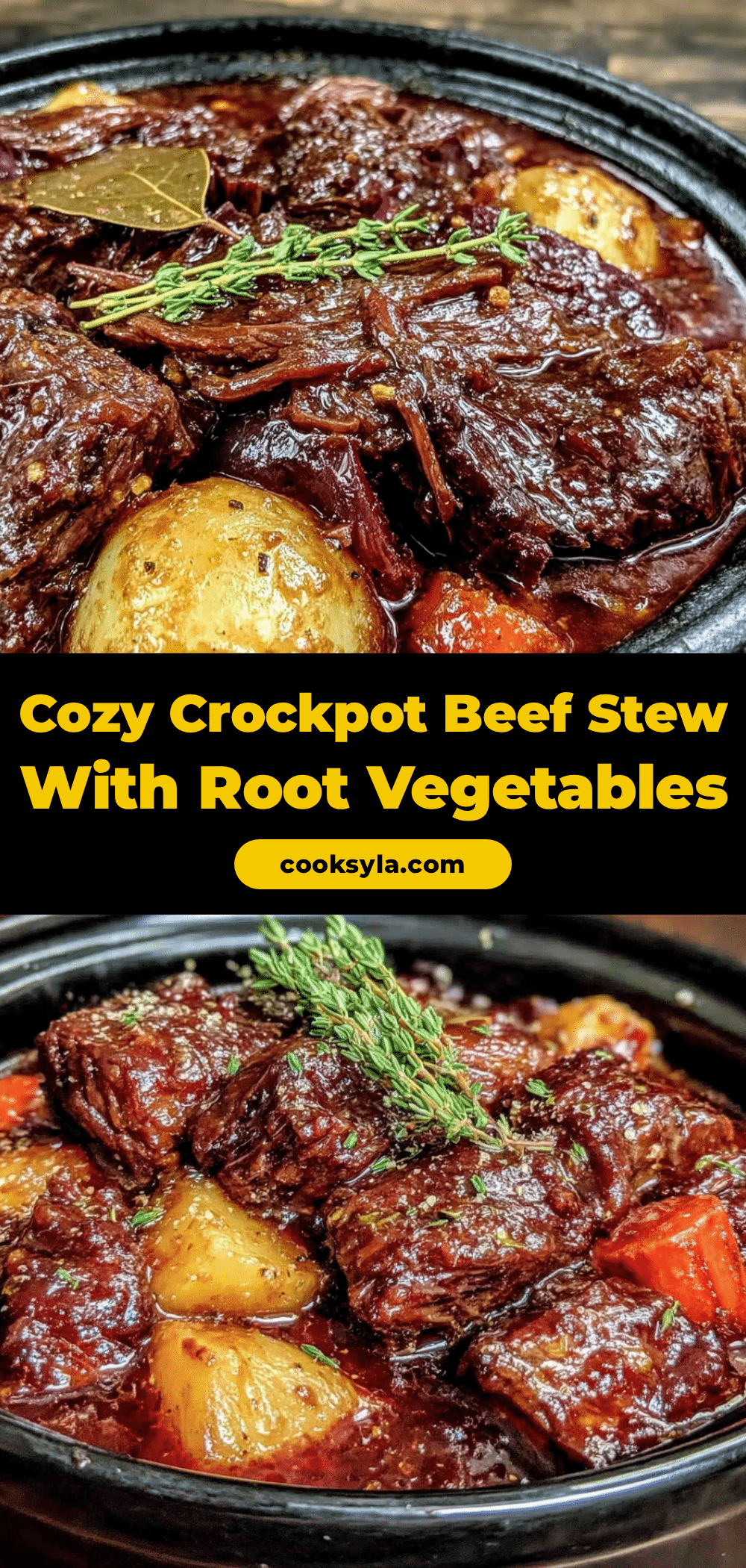 crockpot beef stew with root vegetables recipe
