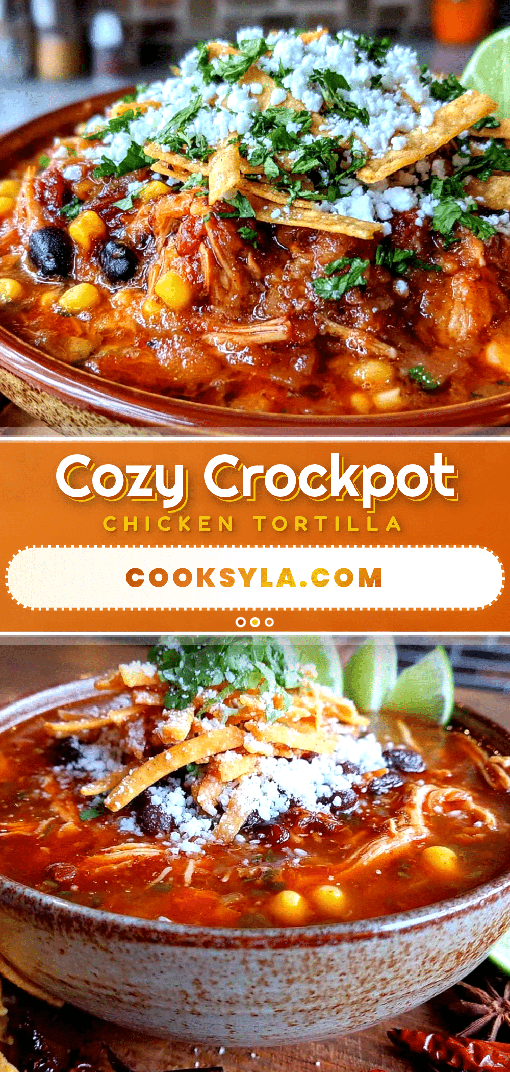 crockpot chicken tortilla soup recipe