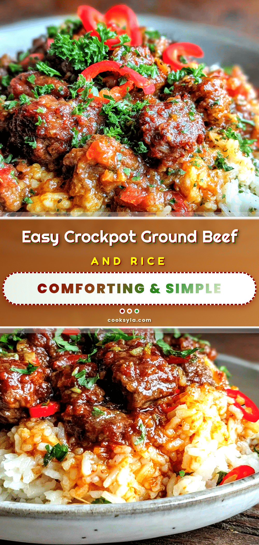 easy crockpot ground beef and rice casserole recipe