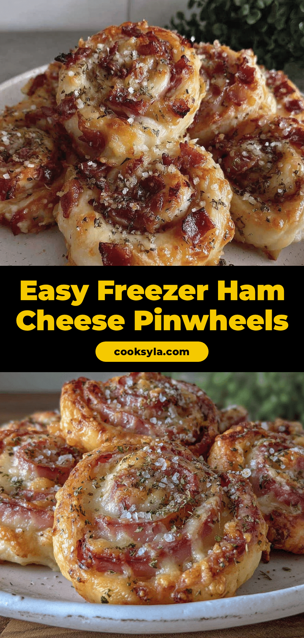 Easy Freezer Ham and Cheese Pinwheels recipe
