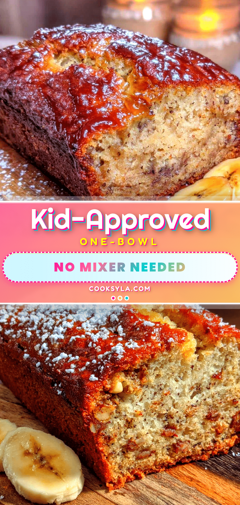 easy one-bowl banana bread recipe