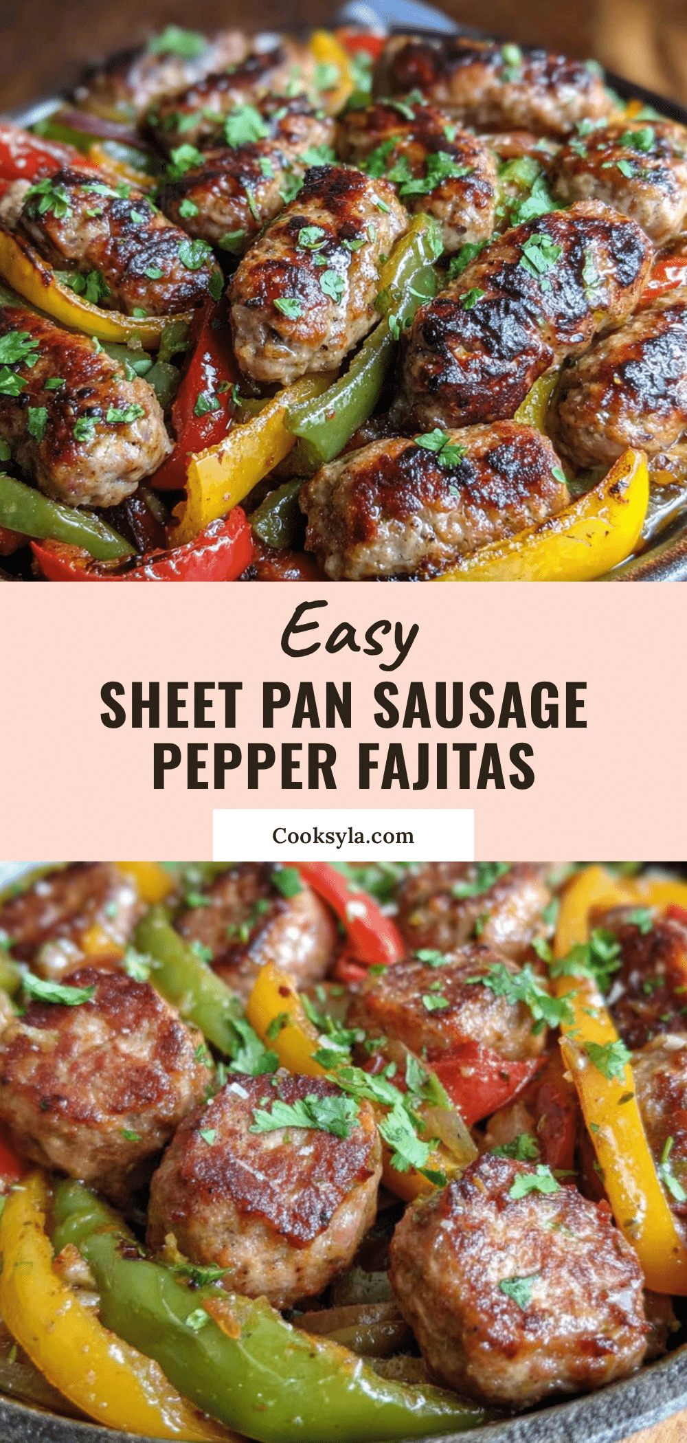 easy sheet pan sausage and pepper fajitas recipe