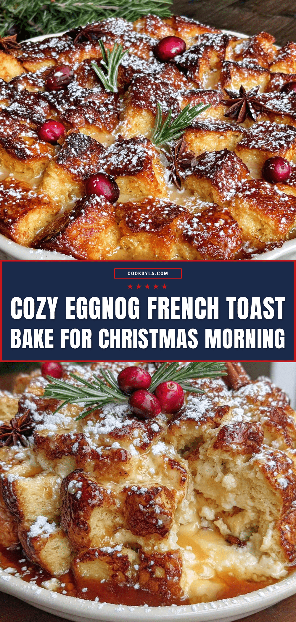 Eggnog French Toast Bake recipe
