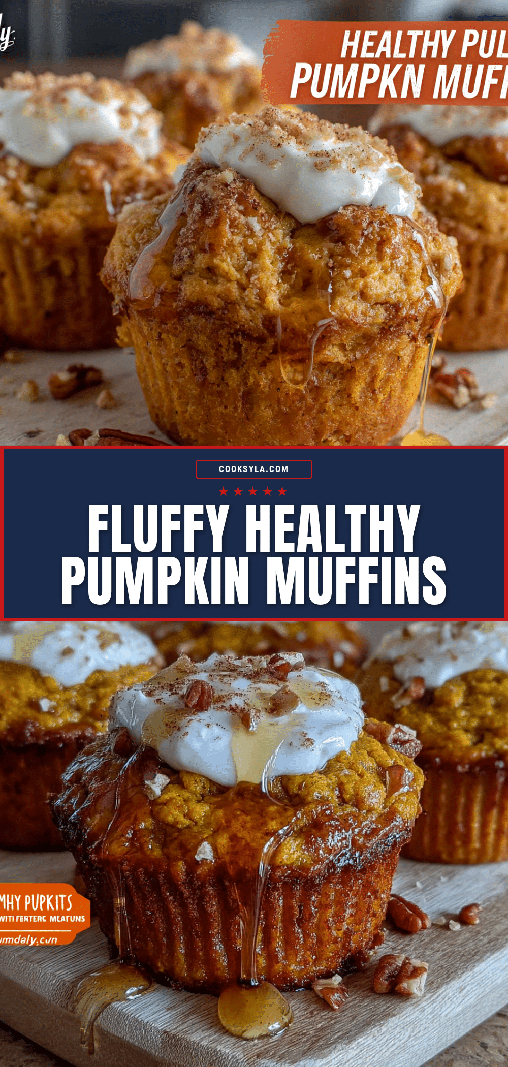 fluffy healthy pumpkin muffins recipe