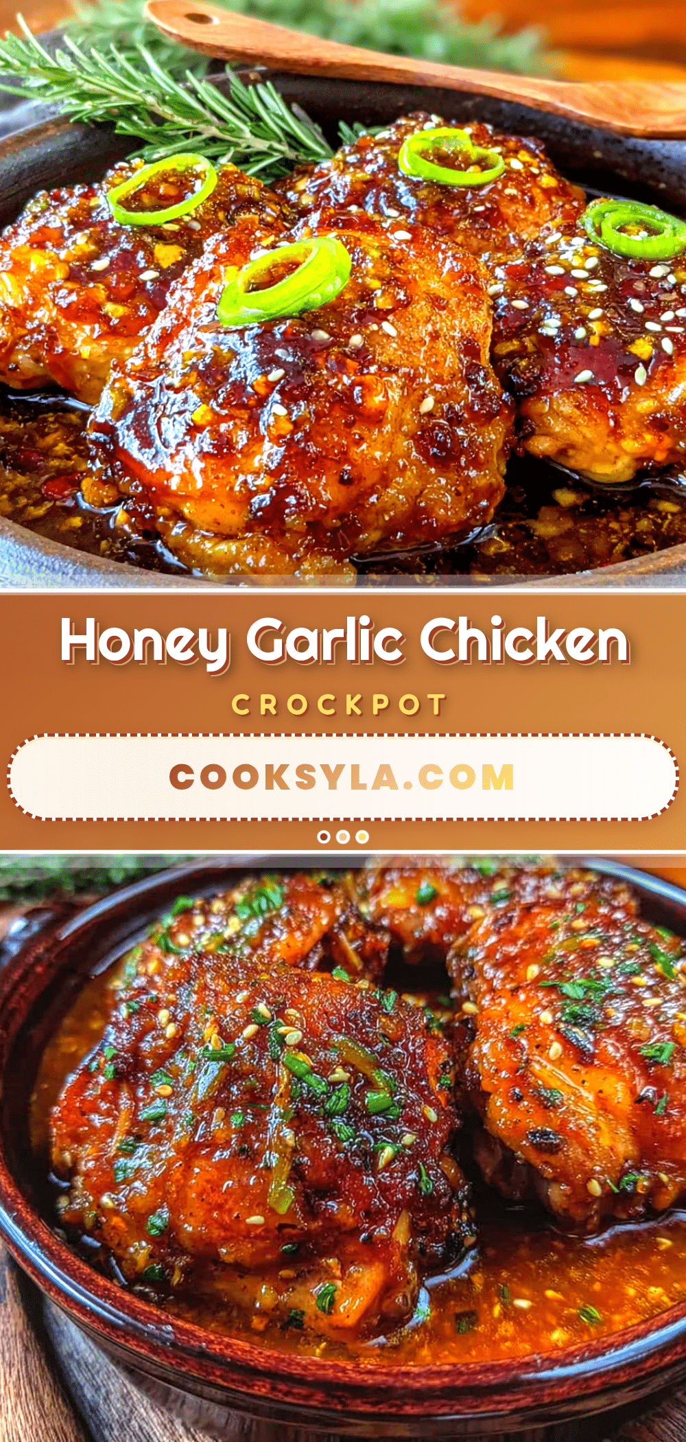 honey garlic crockpot chicken thighs recipe