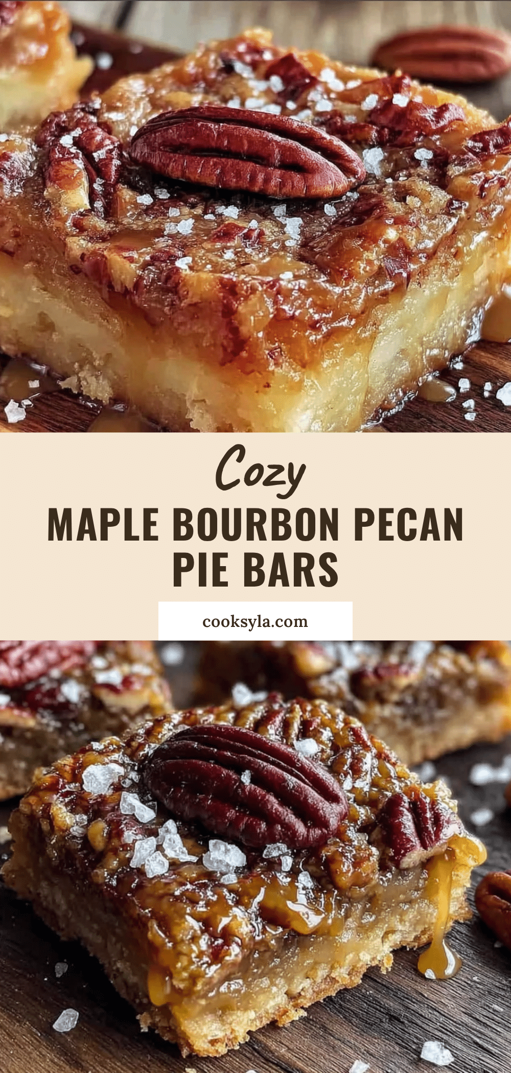 Maple Bourbon Pecan Pie Bars recipe