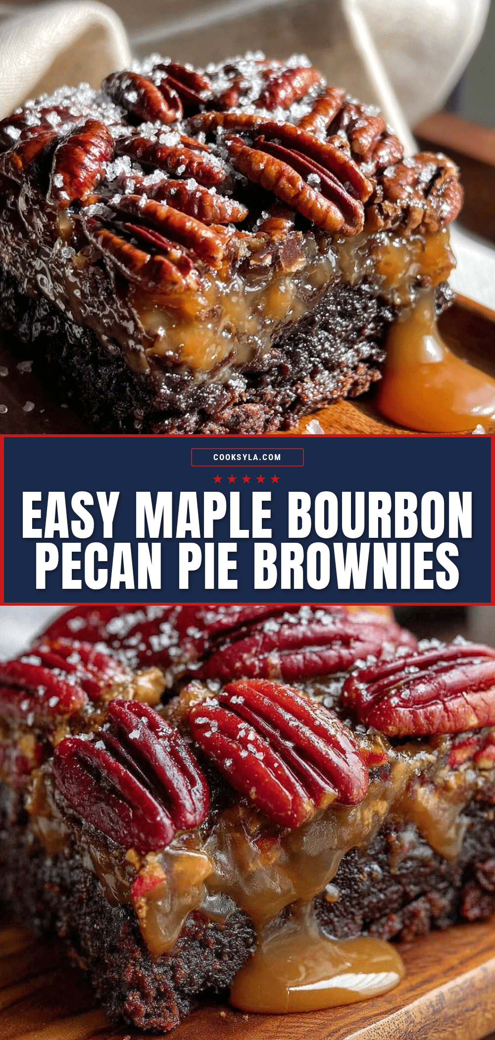 maple bourbon pecan pie brownies recipe