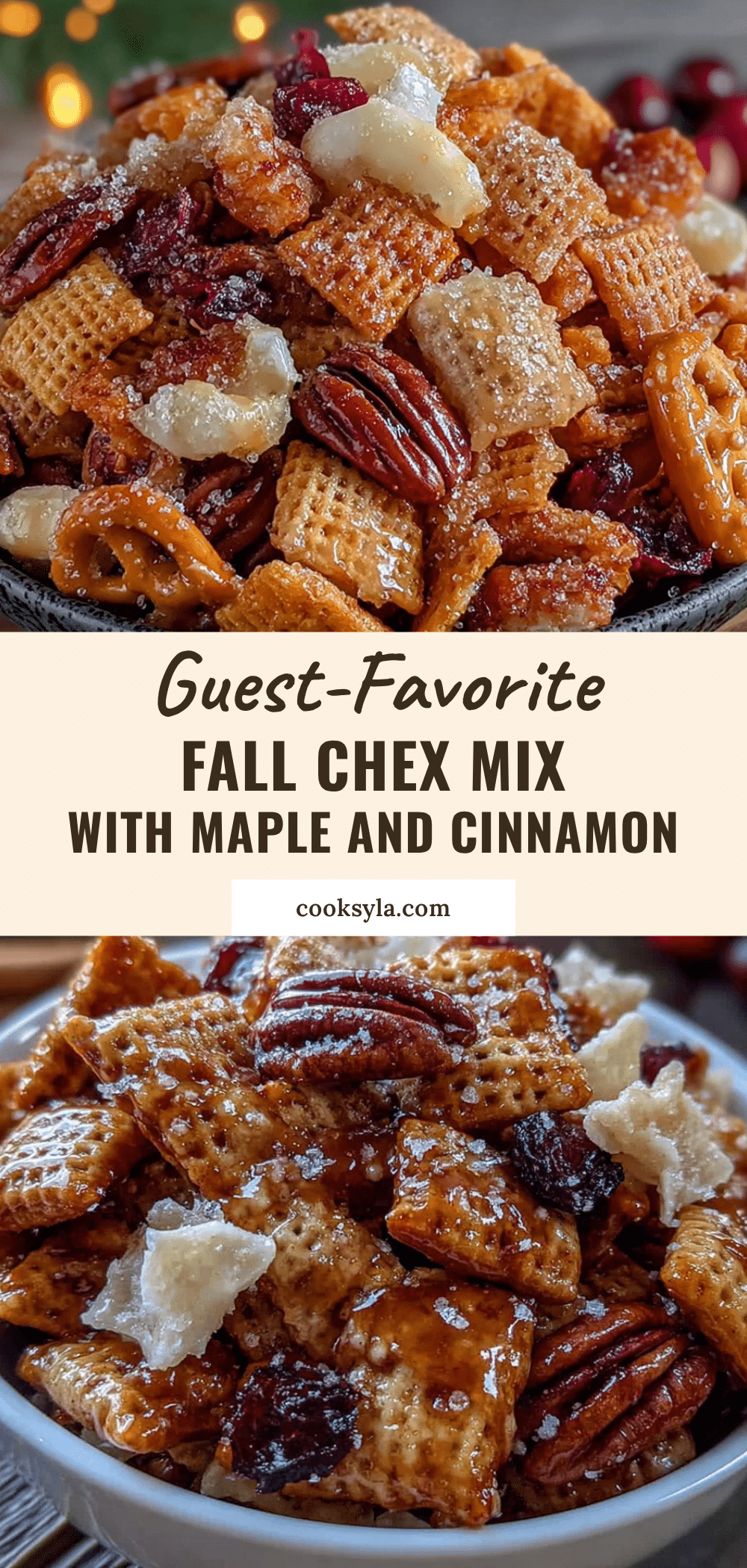 maple cinnamon chex mix recipe