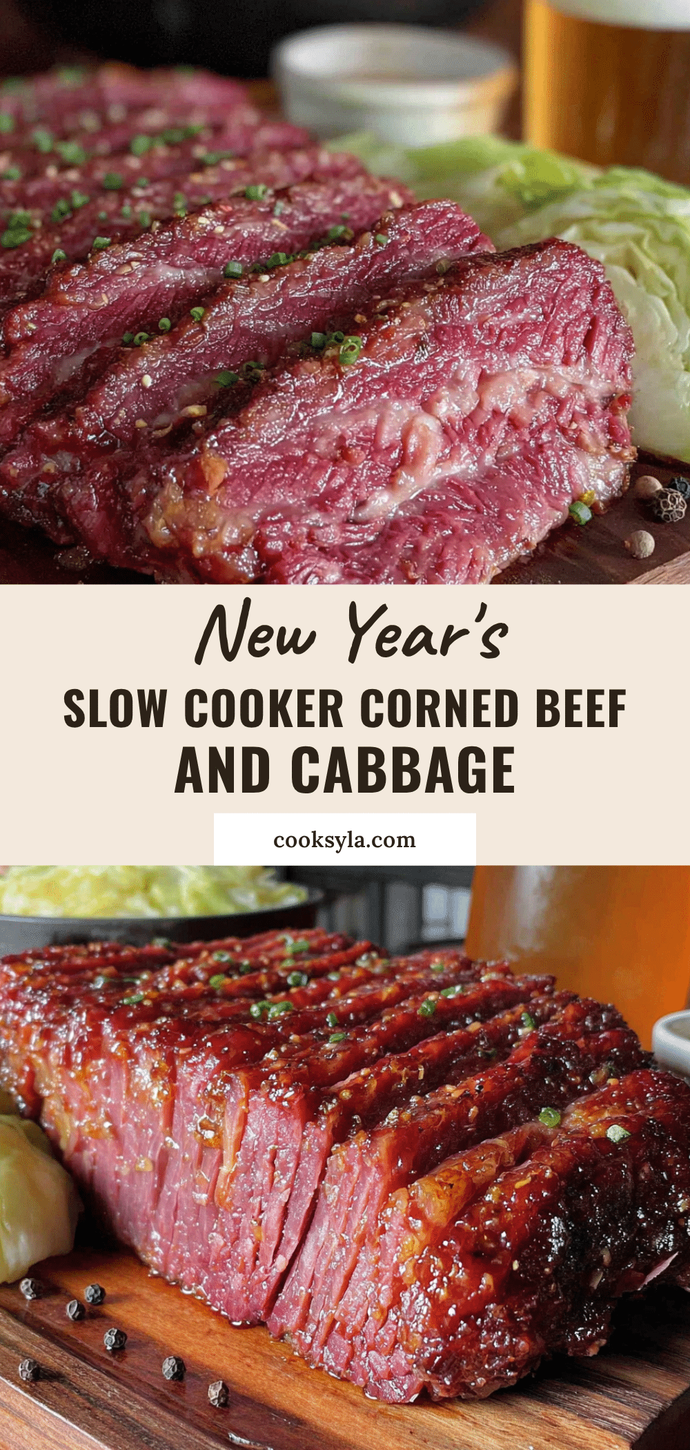 New Year slow cooker corned beef and cabbage recipe