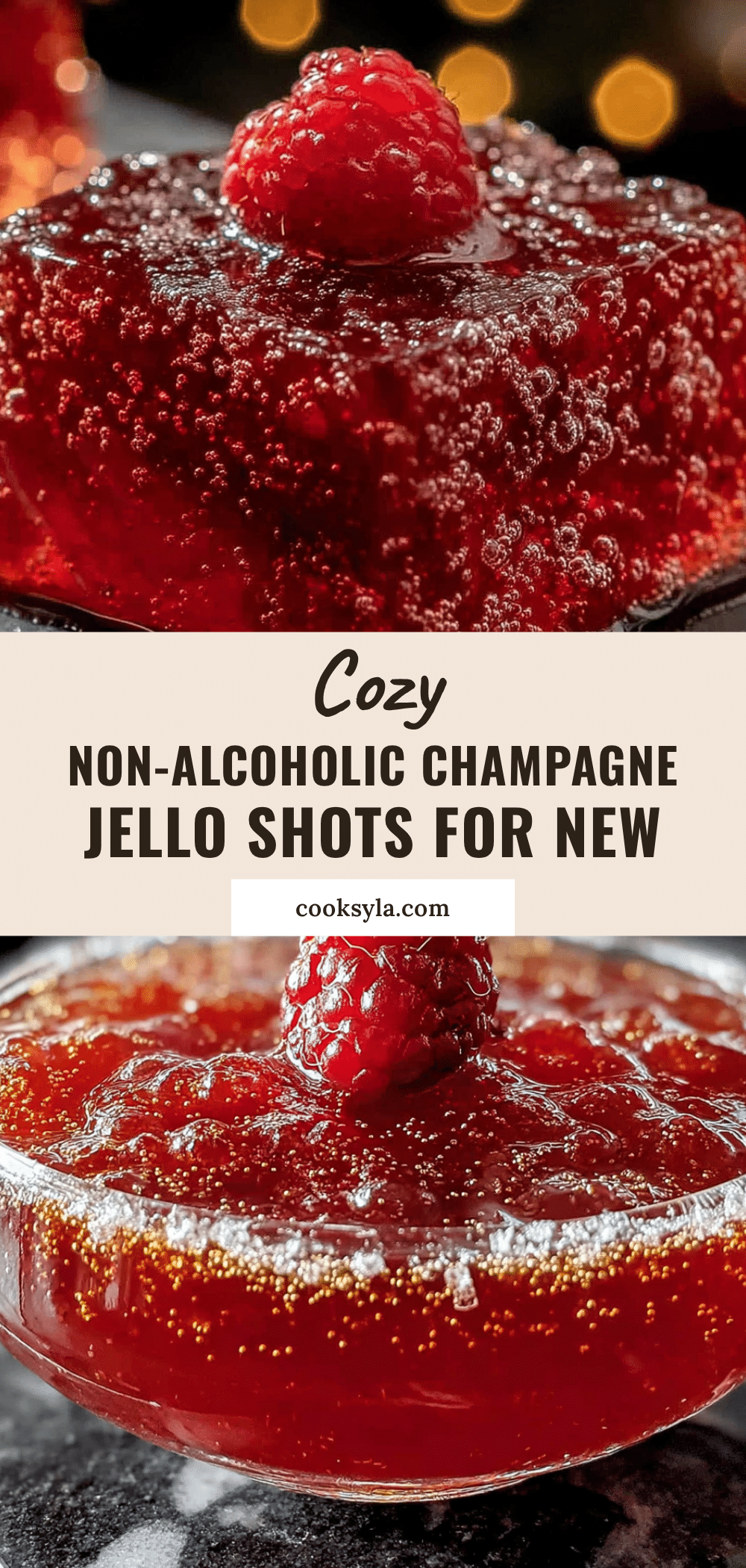 Non-alcoholic champagne jello shots recipe