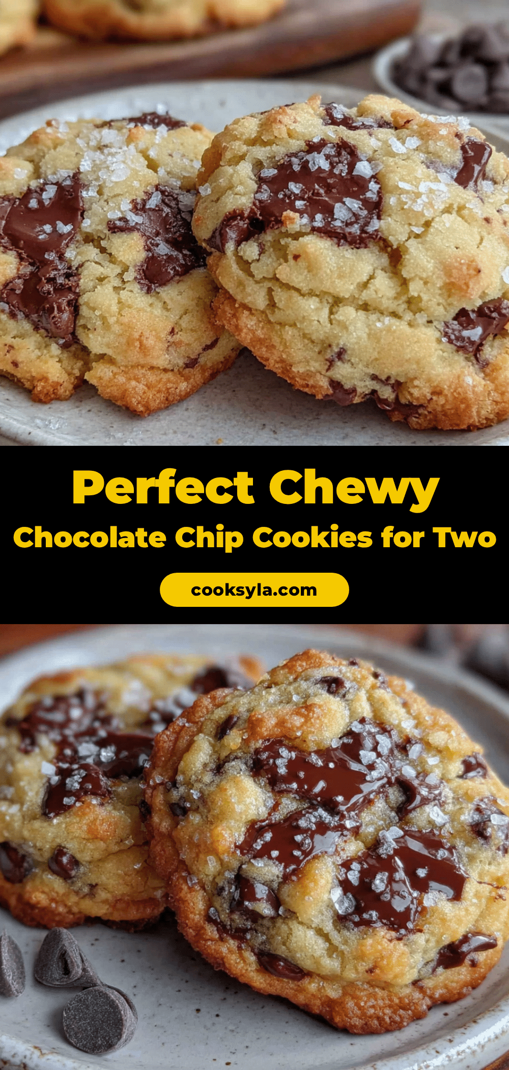 Perfect Chewy Chocolate Chip Cookies for Two recipe