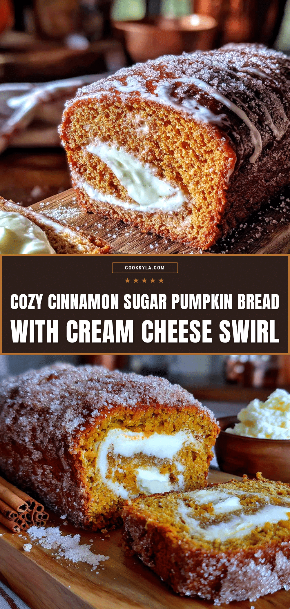 pumpkin bread with cream cheese swirl recipe