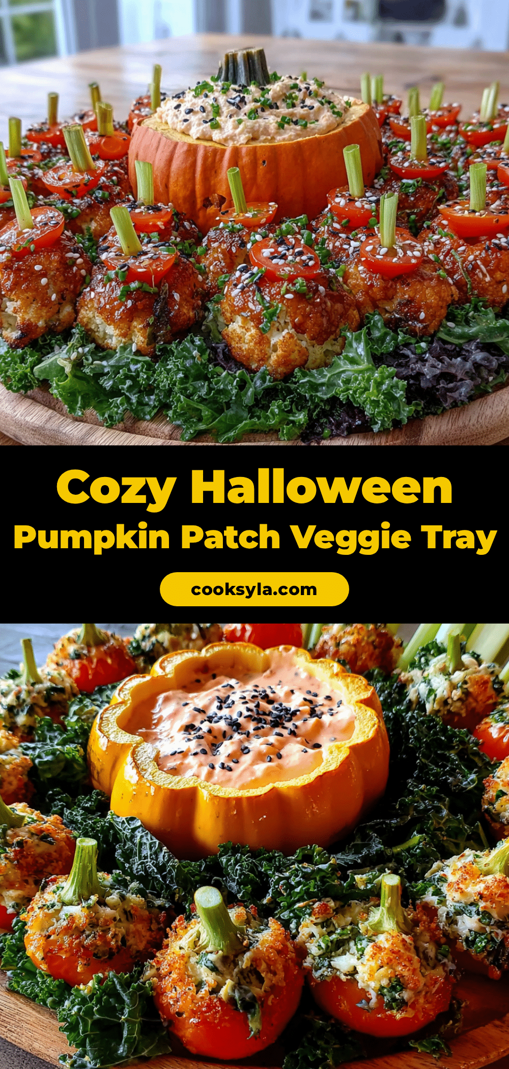 pumpkin patch veggie tray recipe