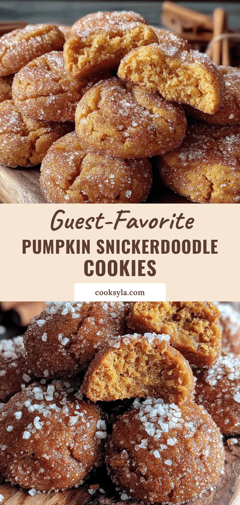 pumpkin snickerdoodle cookies recipe