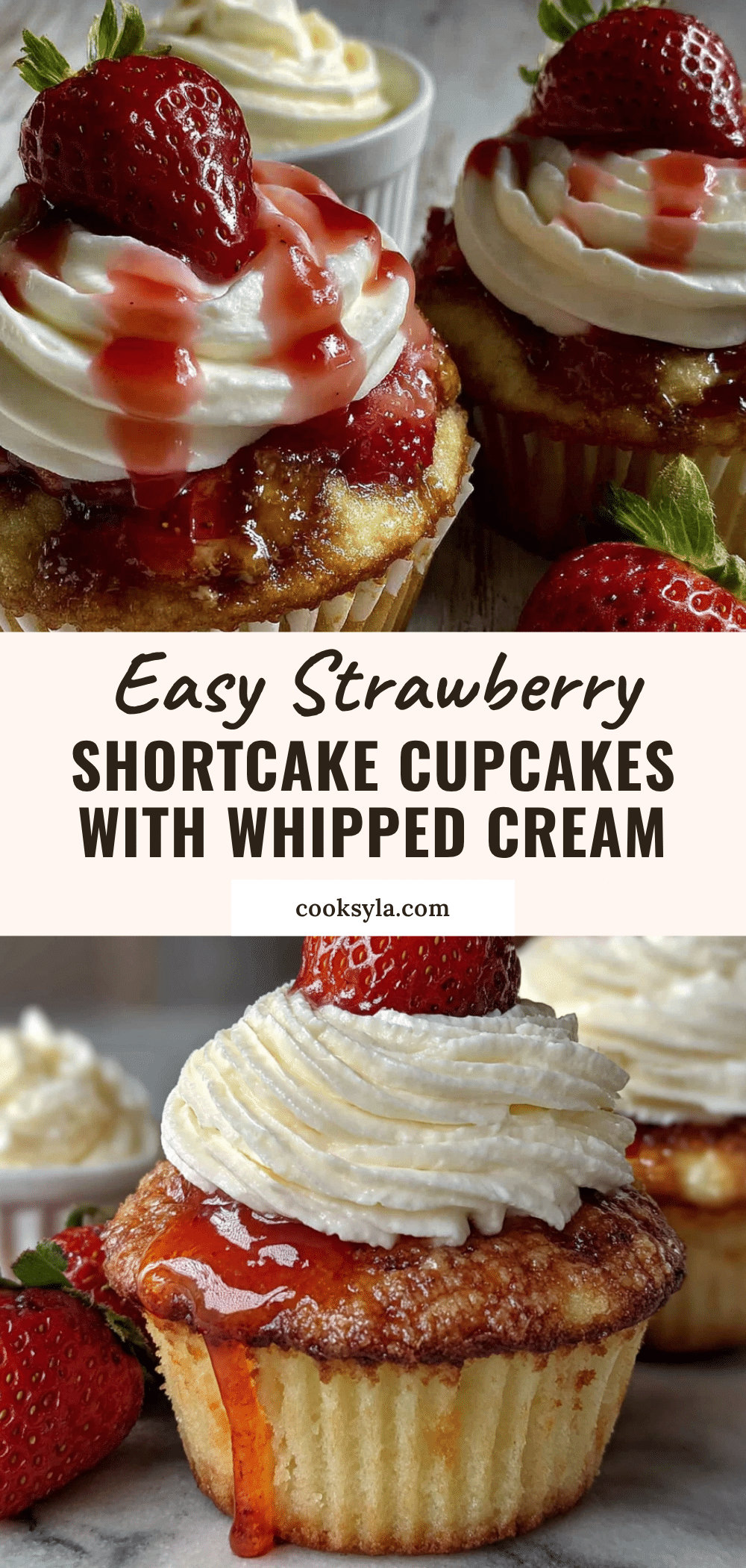 strawberry shortcake cupcakes recipe